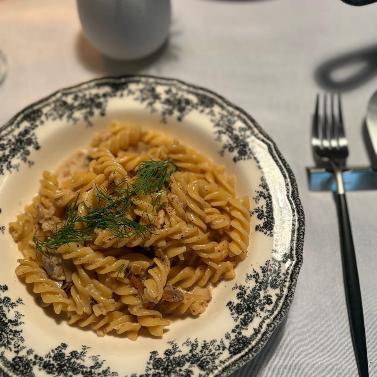 おうちごはん　ポルチーニのパスタ　クリスマスメニュー