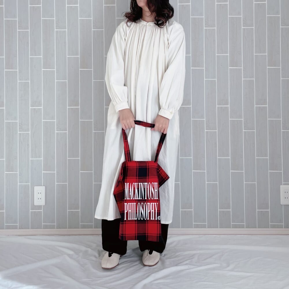 マッキントッシュフィロソフィー　大人のチェック柄BIGトート　LEE2026年1・2月号