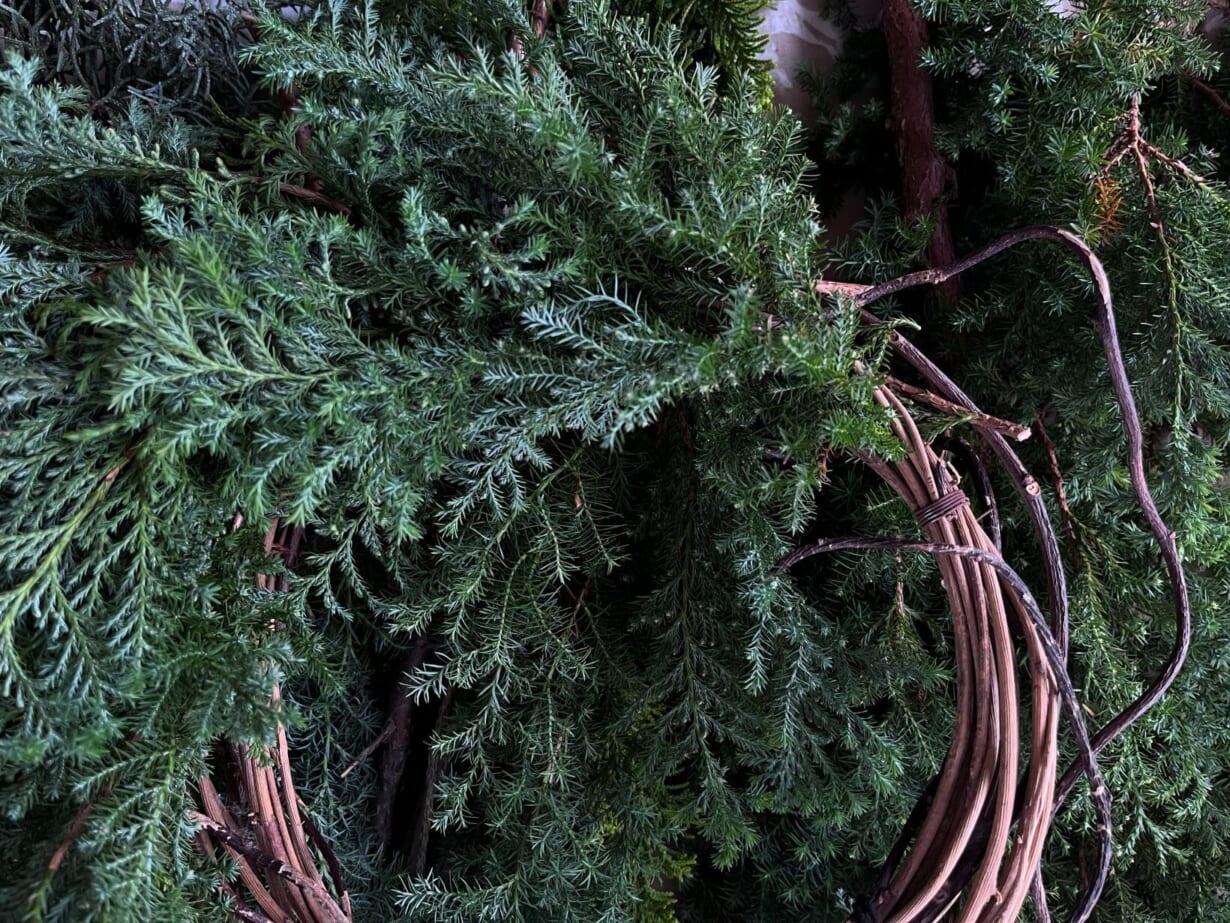 クリスマスリース作り