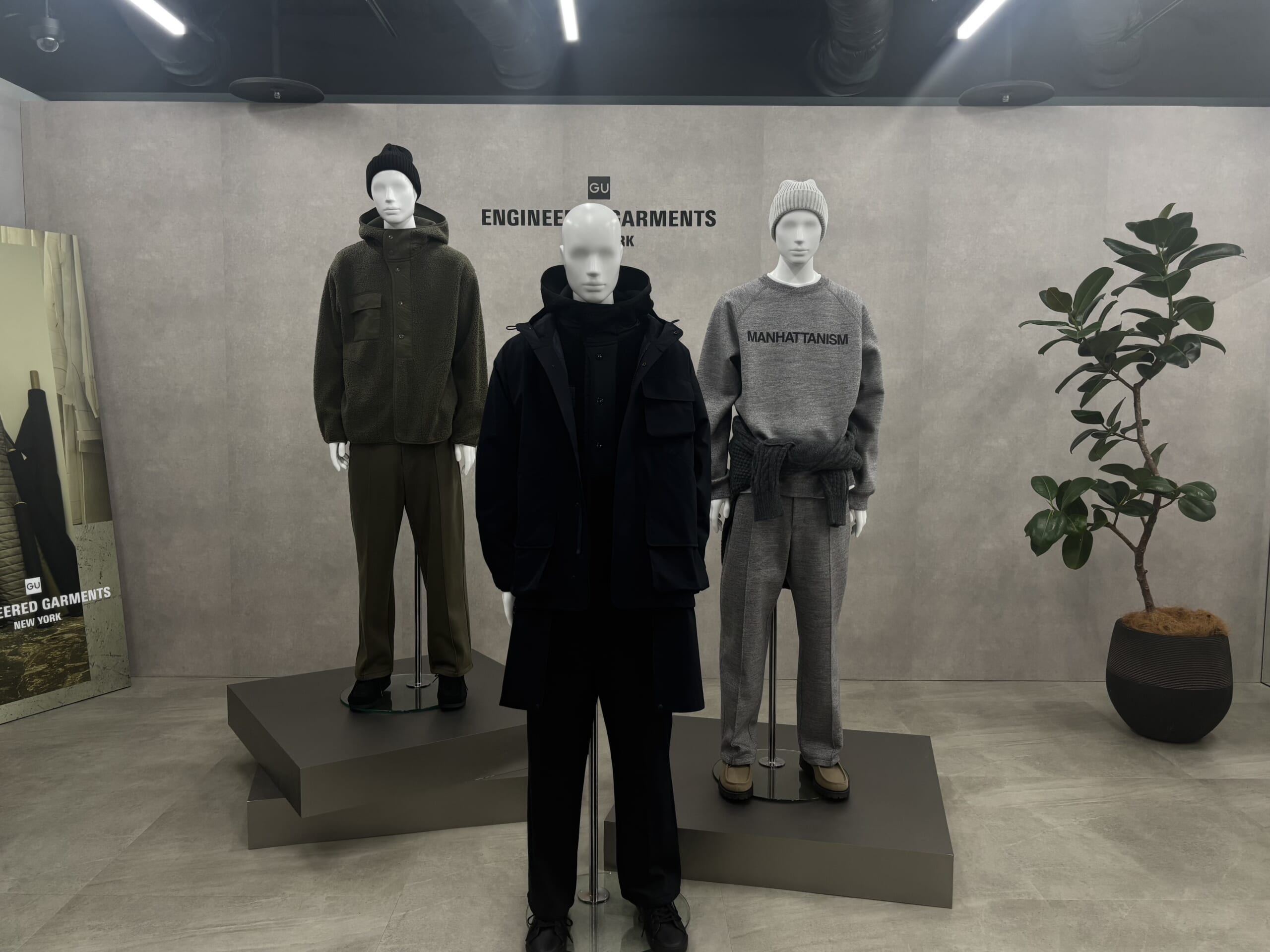 GU×エンジニアド ガーメンツ 展示