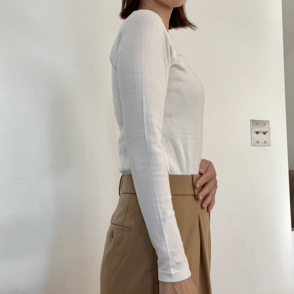 無印良品 あったか綿長袖Tシャツ インナー