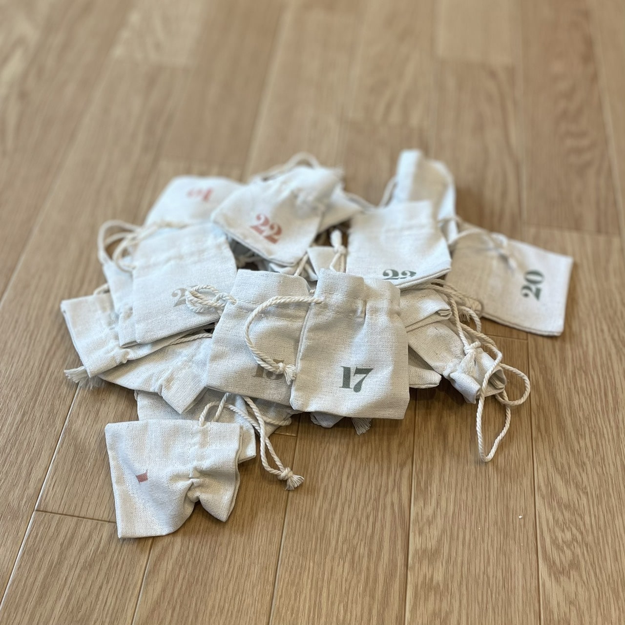 袋　アドベントカレンダー