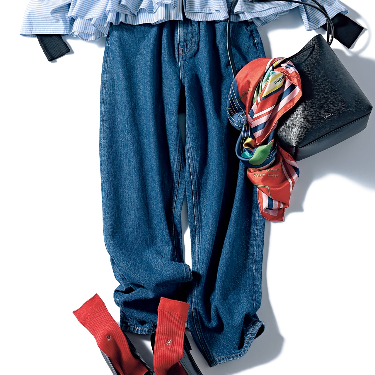 LEE限定 RED CARD TOKYO(レッドカード トーキョー)【洗える】【LEE別注】【福田麻琴さんコラボ】スウィングデニム