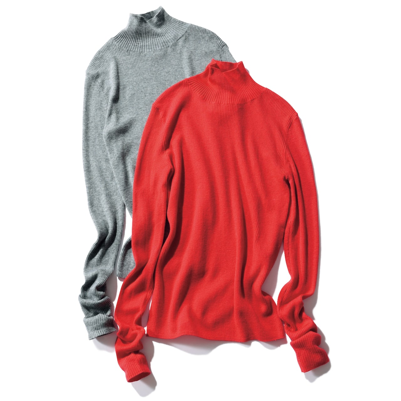 【12closet（トゥエルブクローゼット）】すっきり見えハイネックニット （各）￥13200