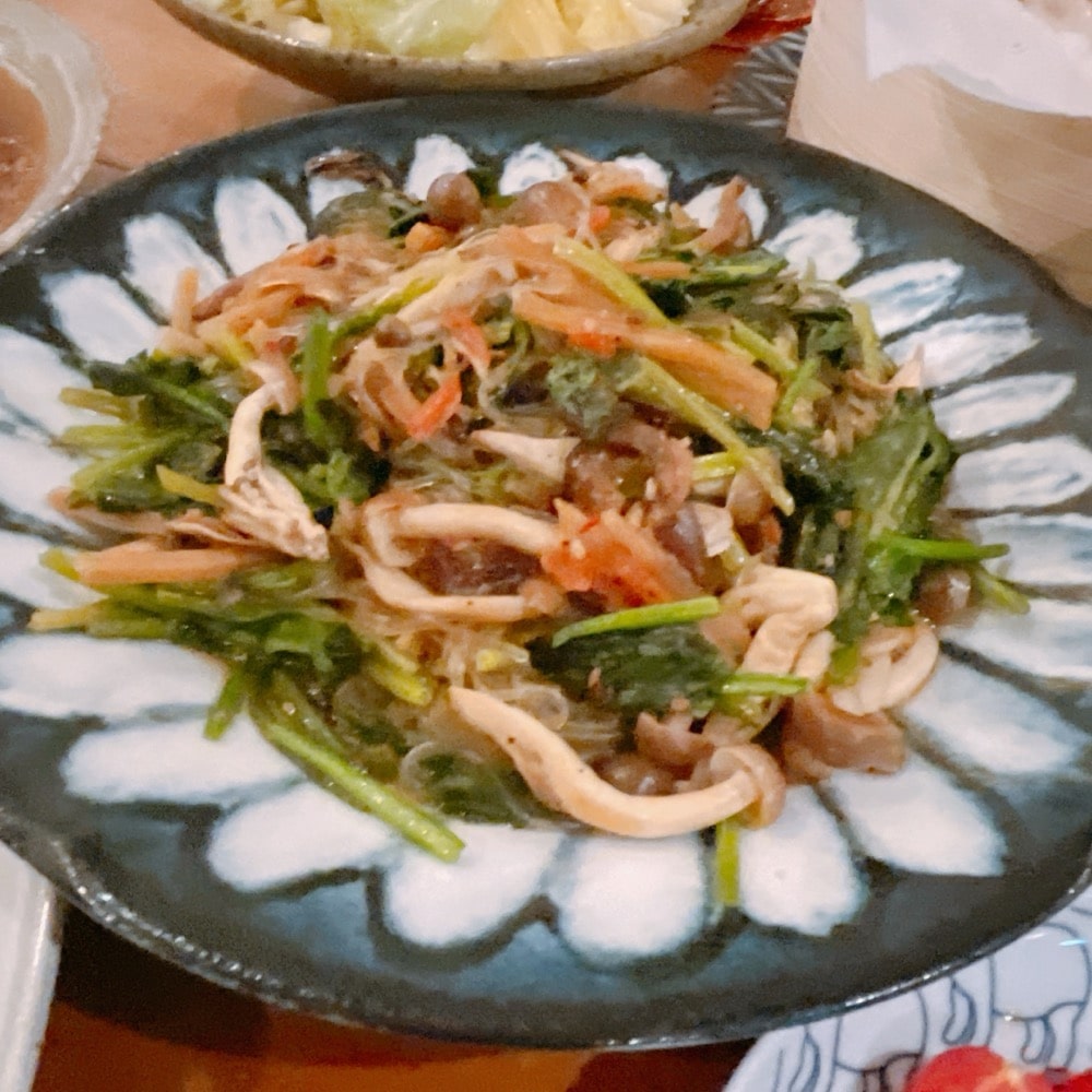 韓国料理 チャプチェ 春雨