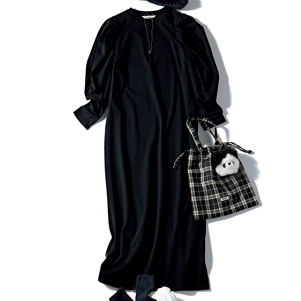 LEE限定 Oblada(オブラダ)【洗える】【LEE別注】SHIRRING DRESS