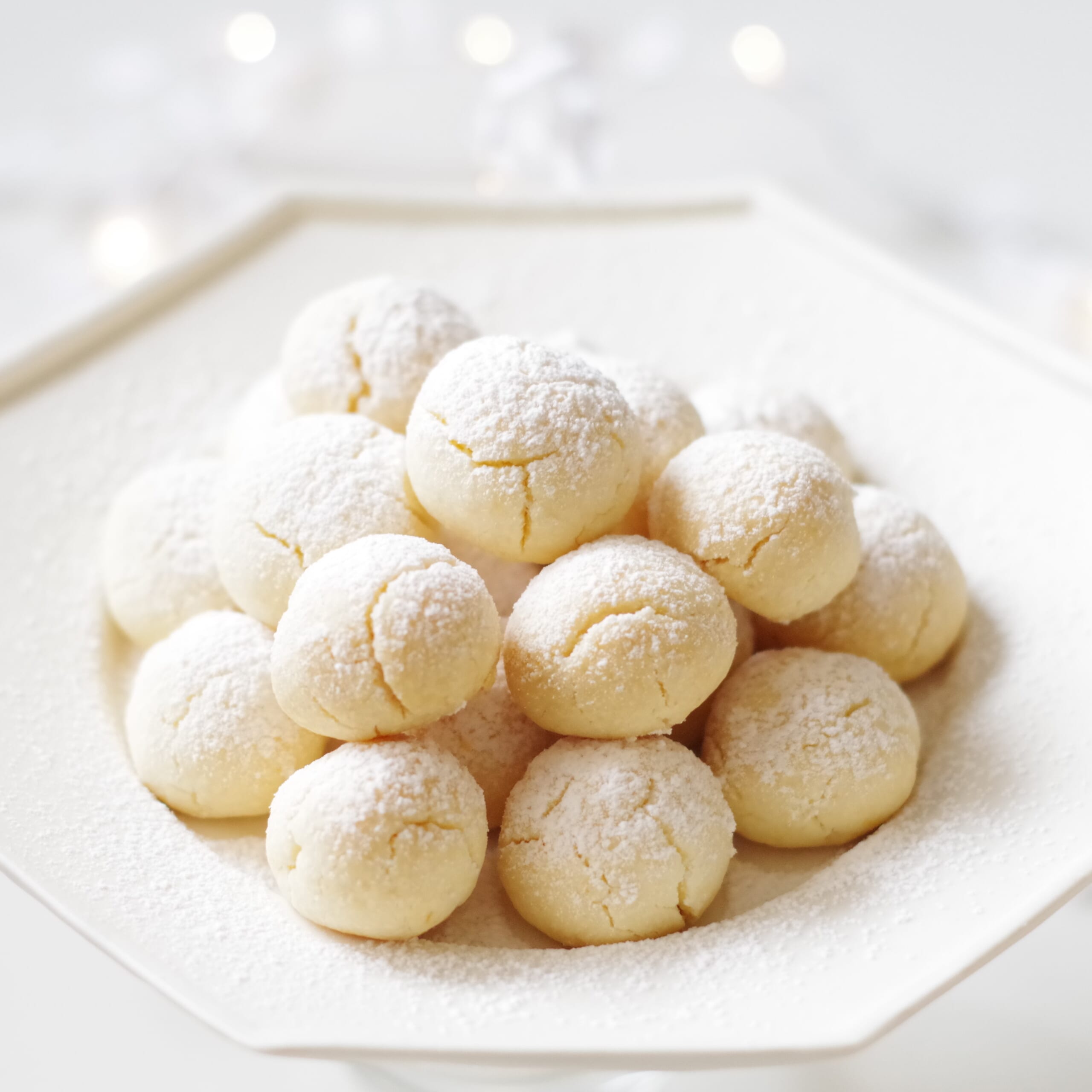 米粉のスノーボールクッキー　完成
