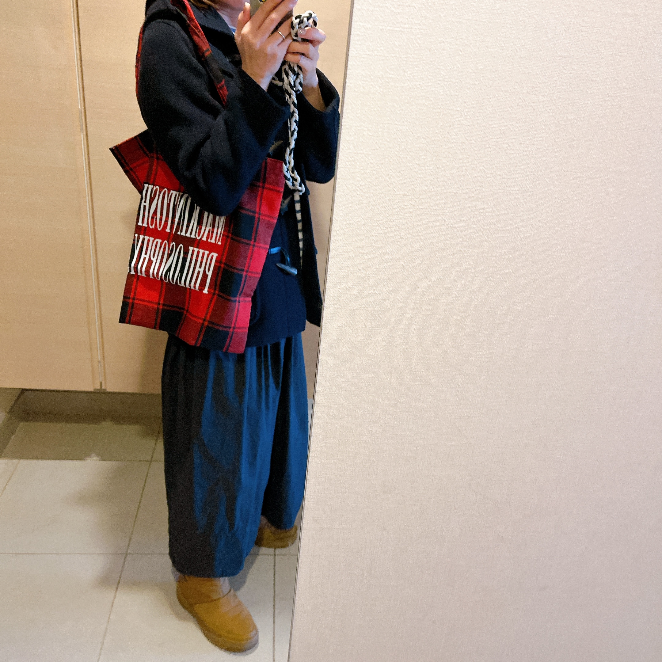 マッキントッシュ フィロソフィー 大人のチェック柄BIGトート