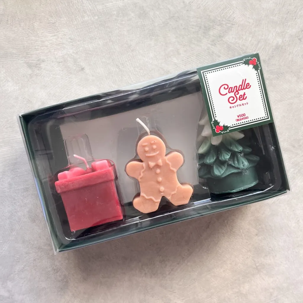 3COINS「キャンドルセット／クリスマス」