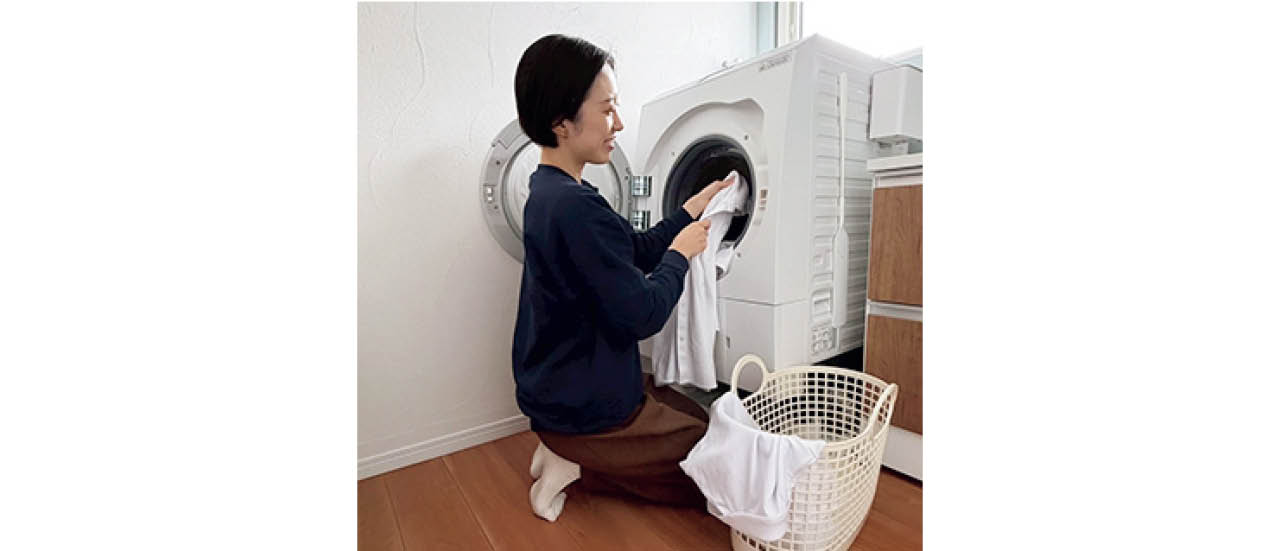LEE100人隊No.054 さきさん
パナソニックのドラム式洗濯乾燥機使用イメージ