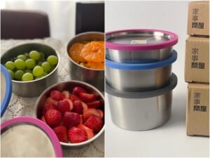 ワタナベマキさん×家事問屋コラボの「お弁当箱になるマルチ保存容器」LEE別注カラーパッキン