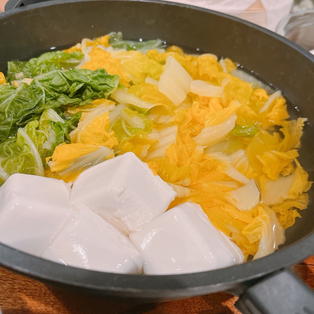 鍋　白菜　豆腐