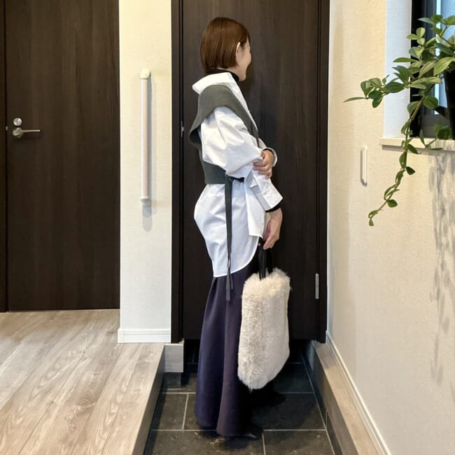 【30代ママの冬コーデ3days】ベロア・サテン・ファーで楽しむ異素材ミックス｜新TBのご挨拶（そのぴ）