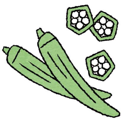 オクラのイラスト