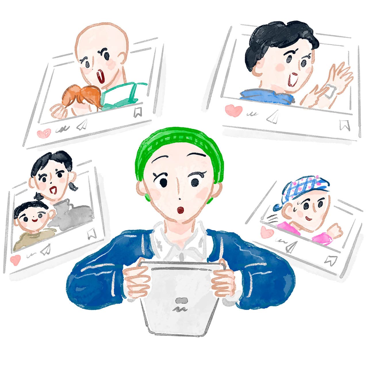 病院で仲よくなったほかの患者さんや、SNSで親交を深めた友人の存在