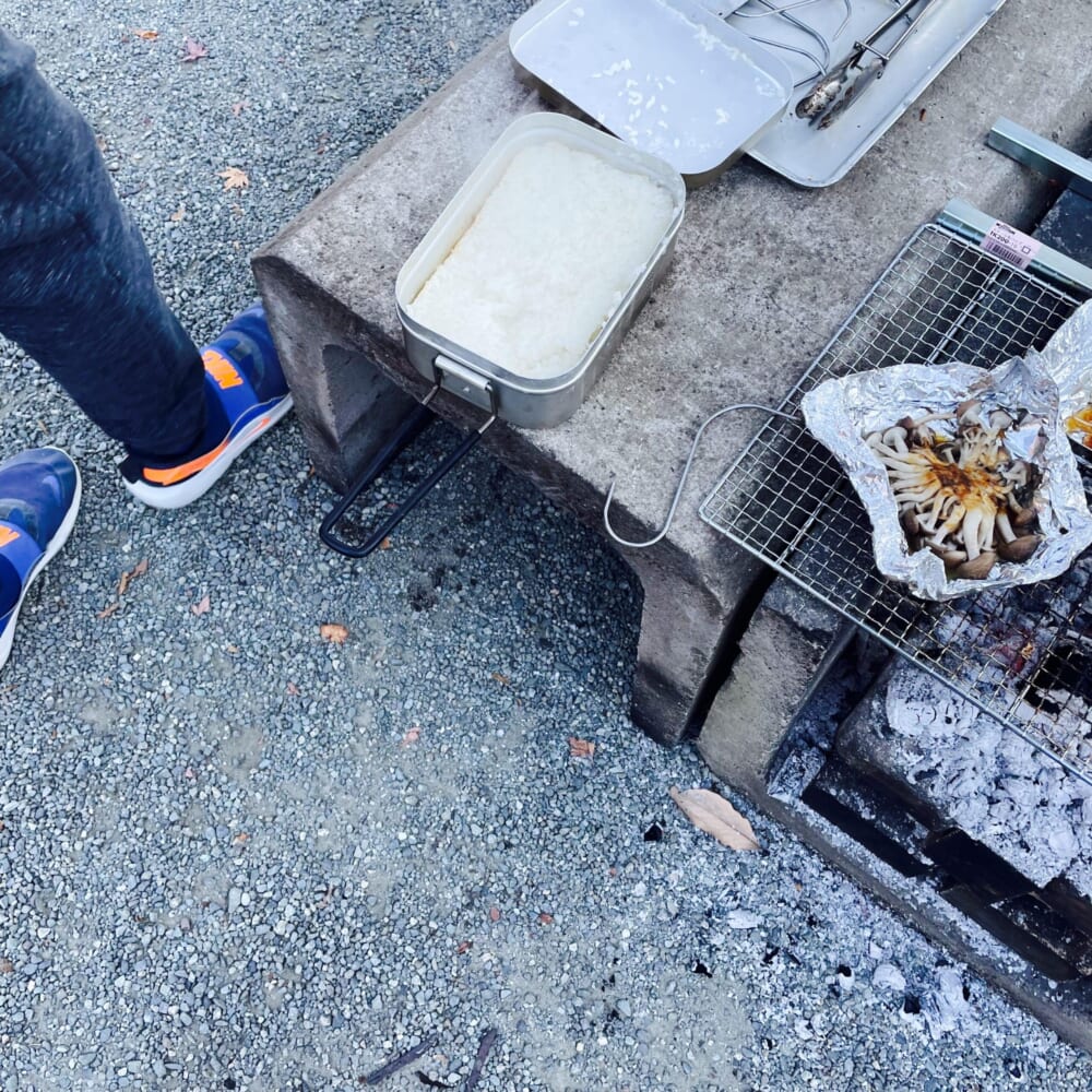 表丹沢野外活動センター ジビエ メスティン 白米