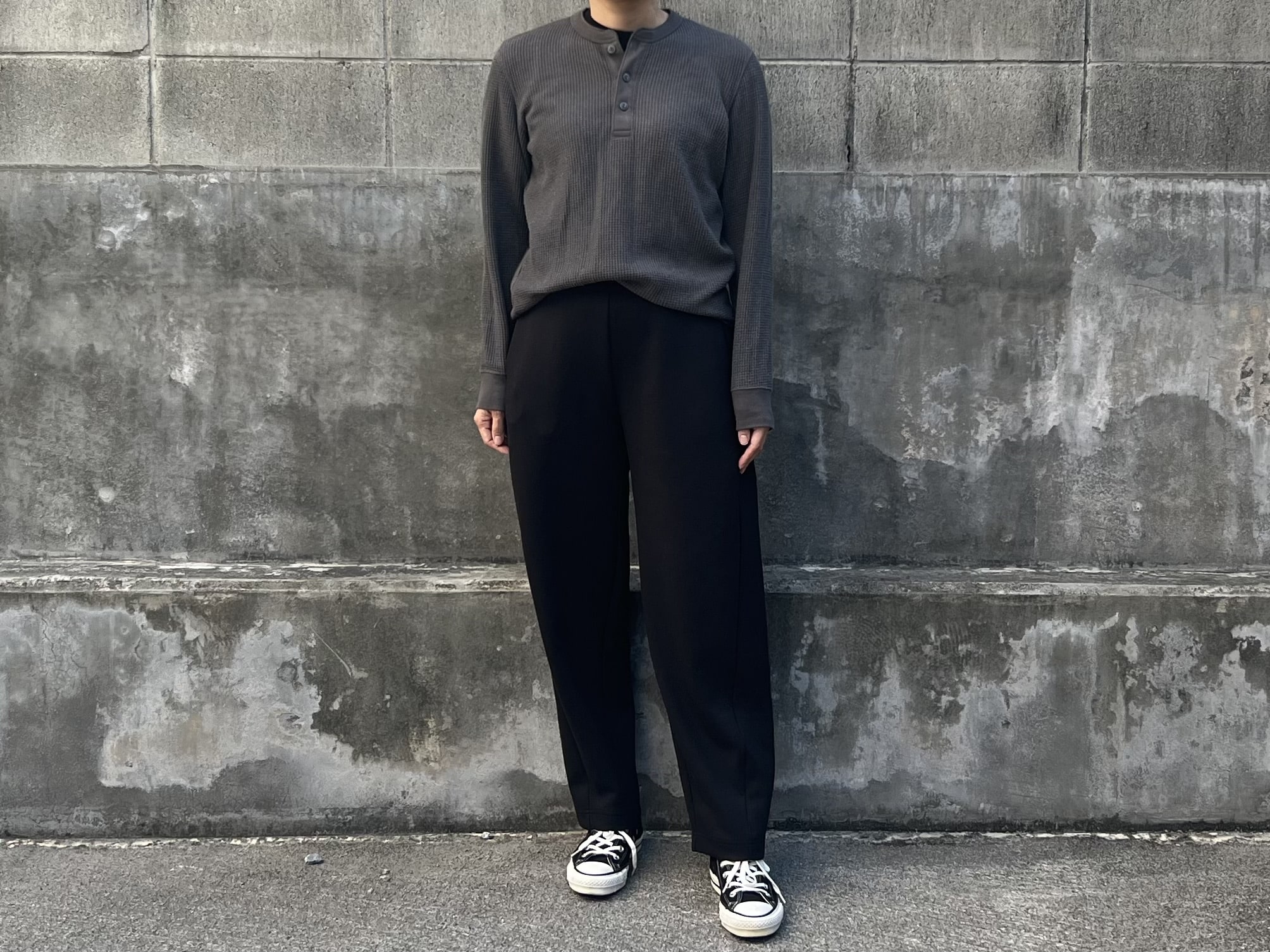 【ユニクロ】「ワッフルヘンリーネックTシャツ・メンズ服」イロチ買い / TB icoco