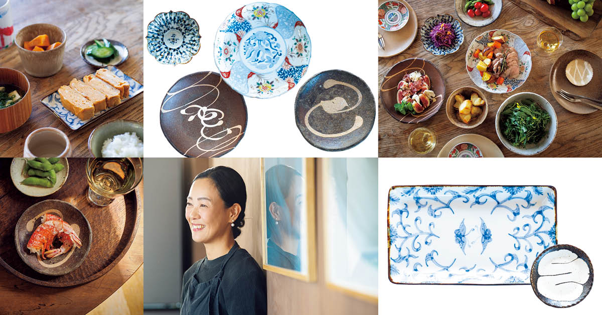 宇藤えみさんの食卓がこなれる「絵付け皿」のすすめ