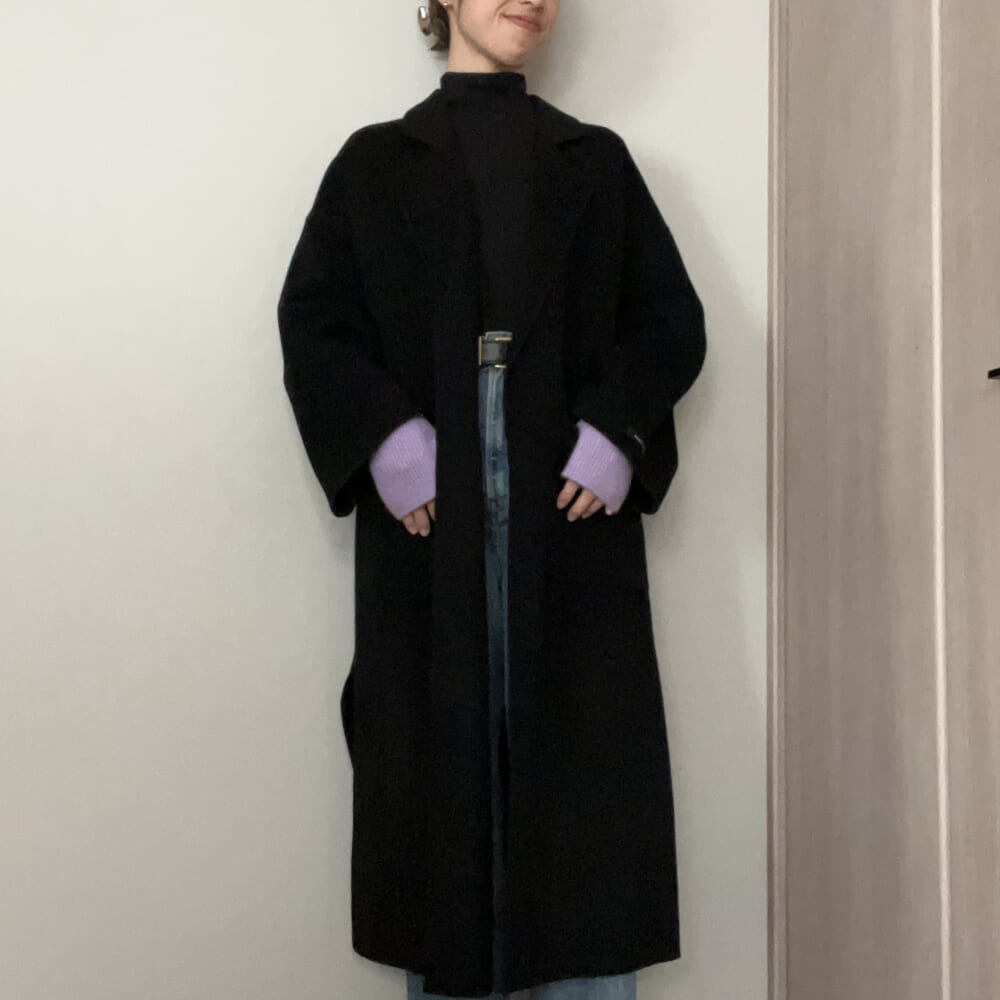 UNIQLO アームウォーマー　防寒　色物　コーデ