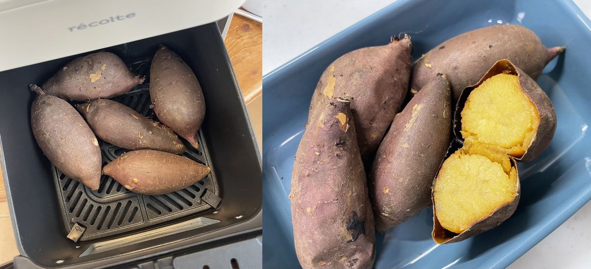 【レコルト】ハイスチームエアーオーブンで作った焼き芋