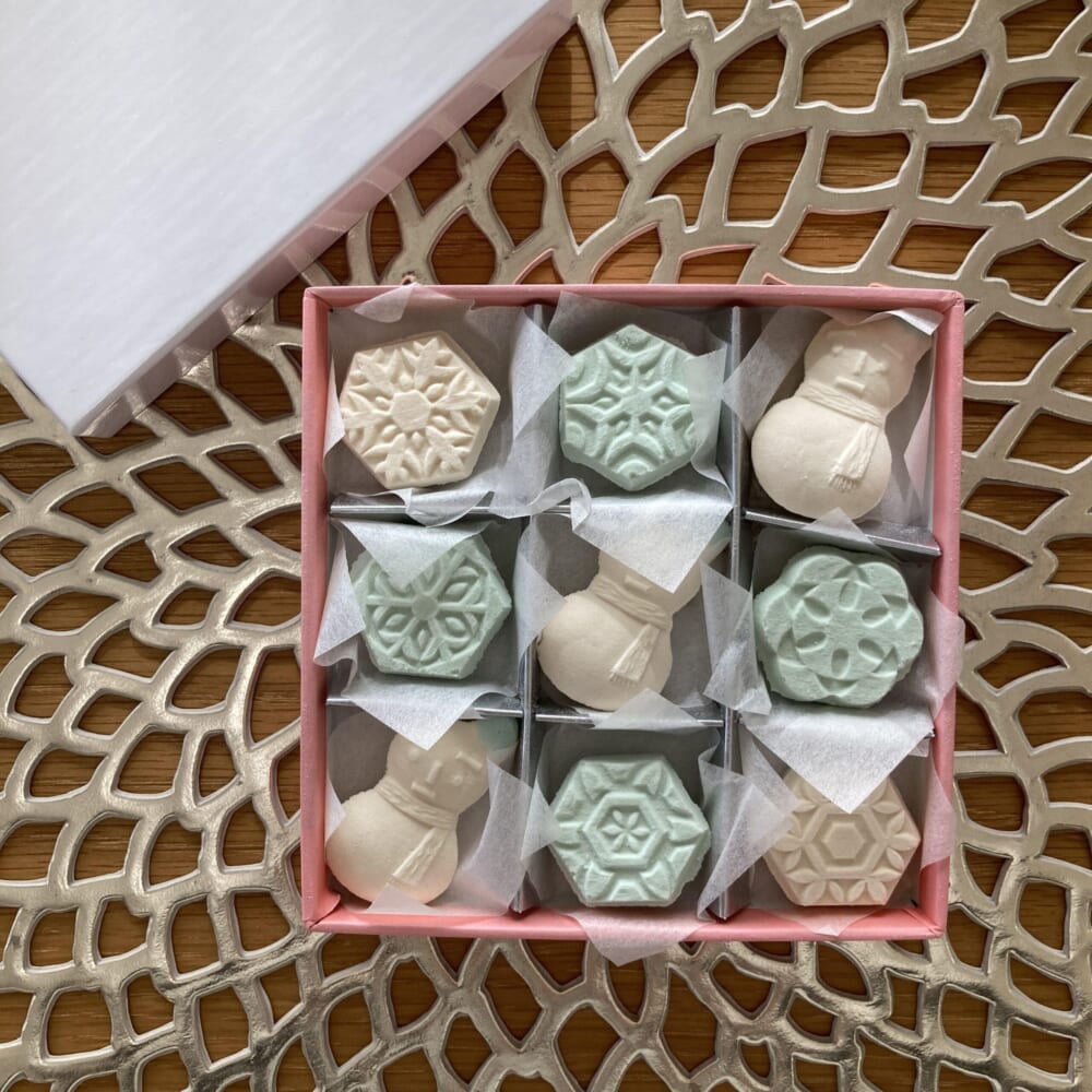 白桃煎茶　雪だるま和三盆　ルピシア