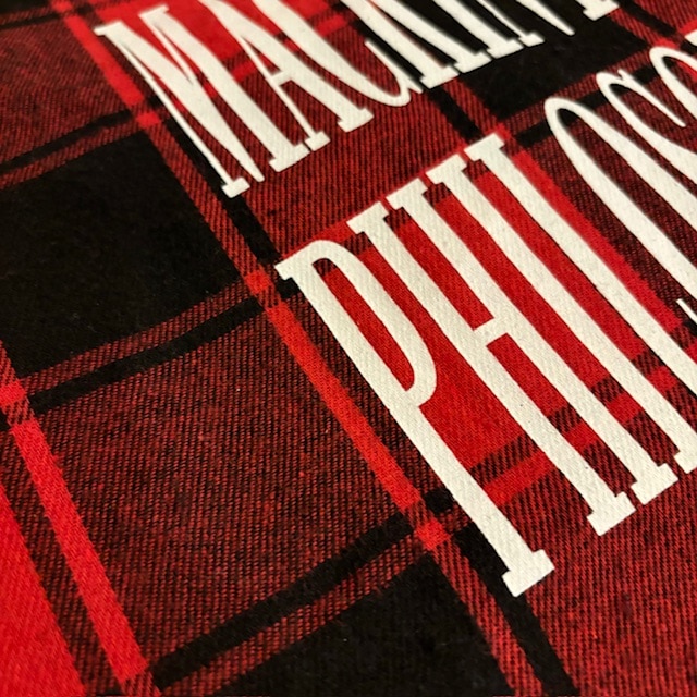 LEE1・2月号付録マッキントッシュ フィロソフィー「大人のチェック柄BIGトート」のフランネル風生地アップ写真