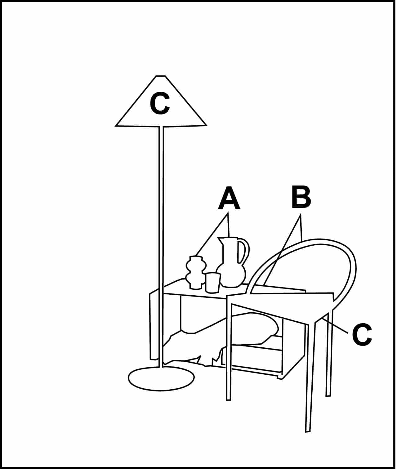 吉方位　西の図
