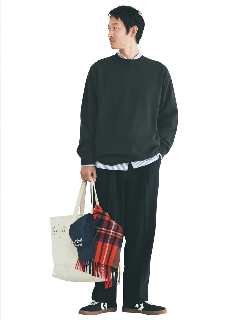 安井達郎さん私服シェアコーデ