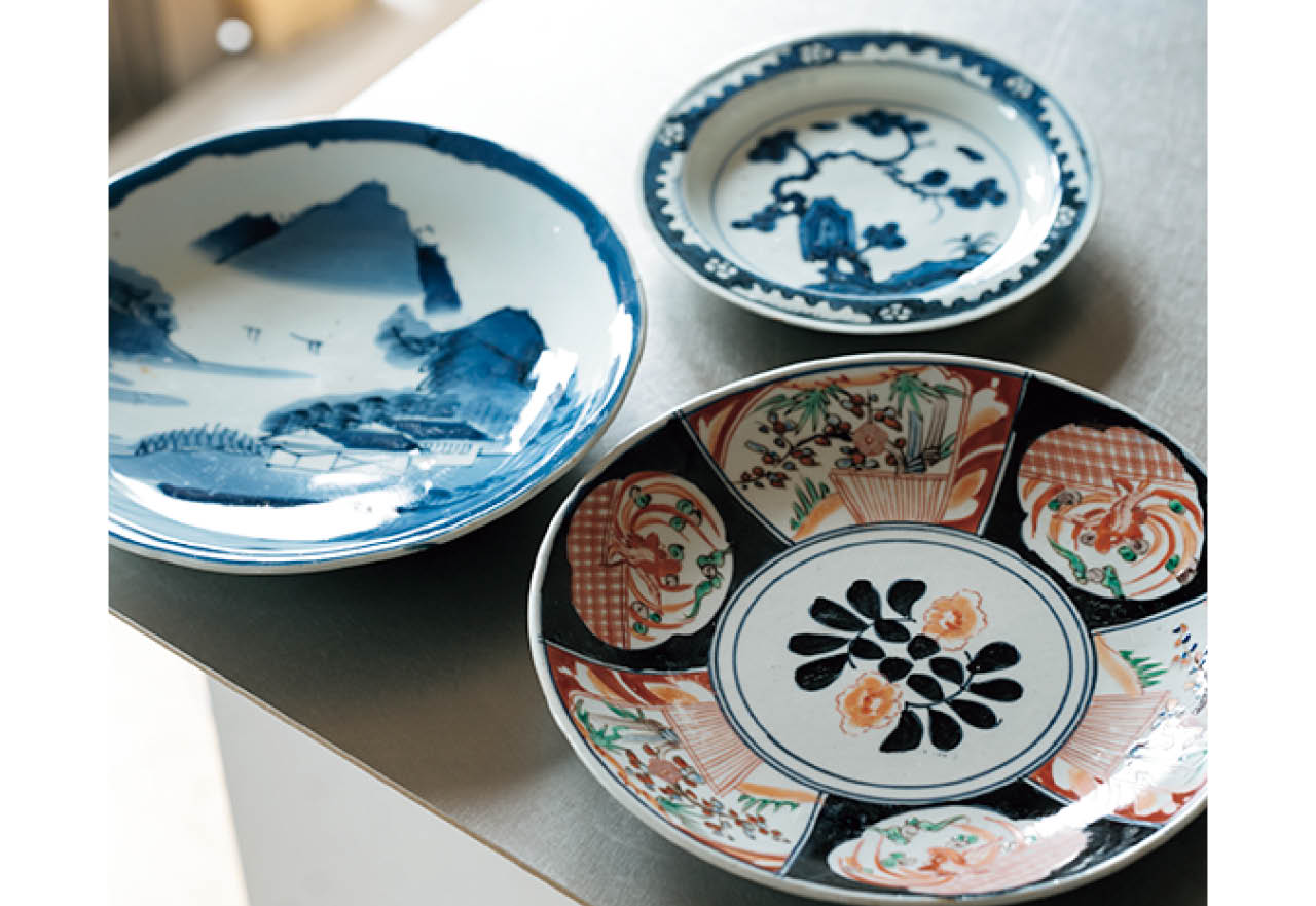 麻生要一郎さんの絵付け皿