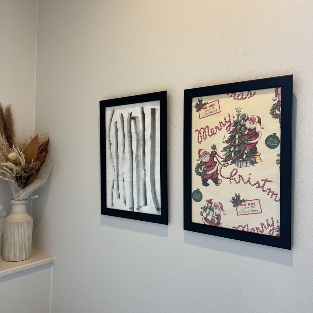 2025クリスマス支度 トイレ インテリア