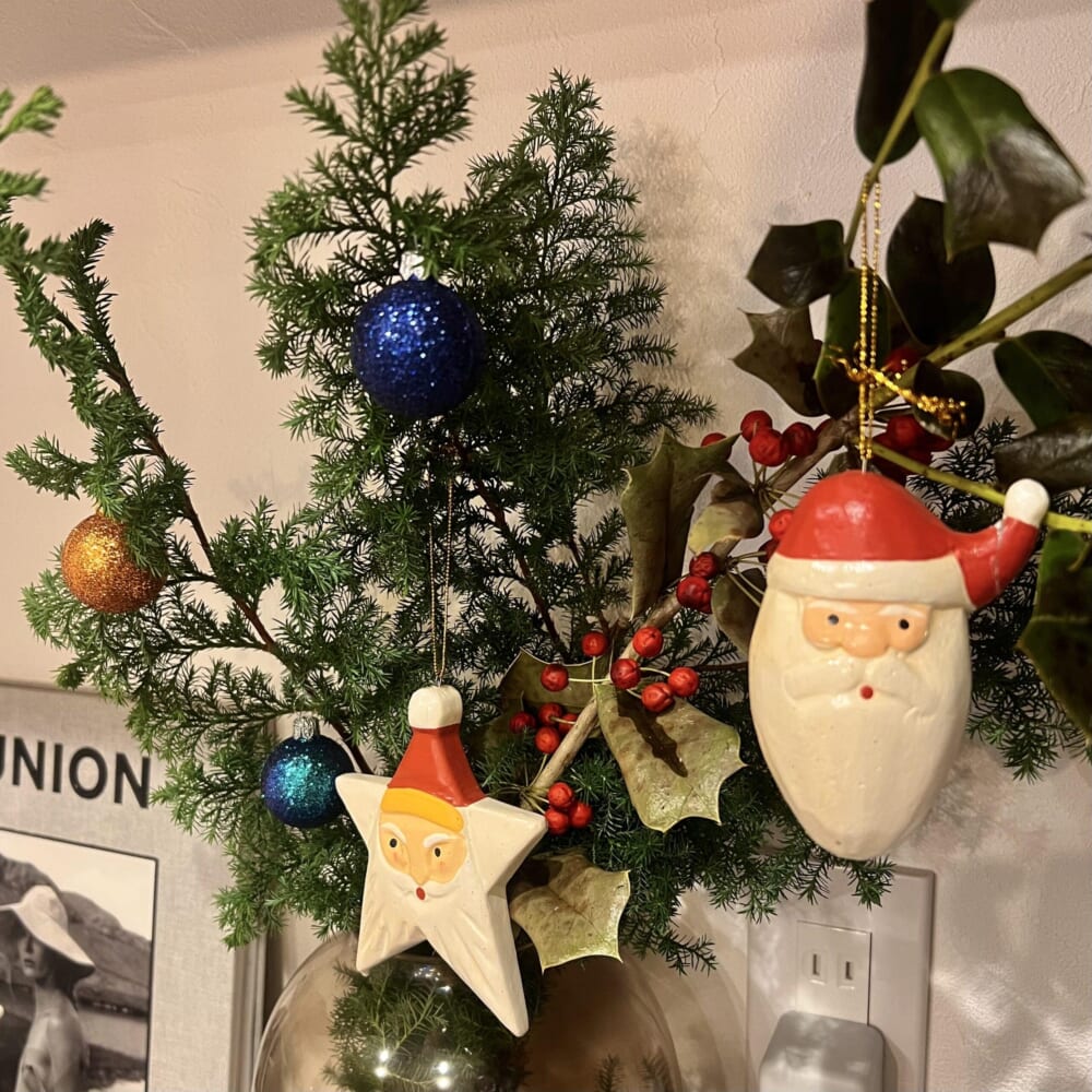 2025クリスマス支度 植物 インテリア
