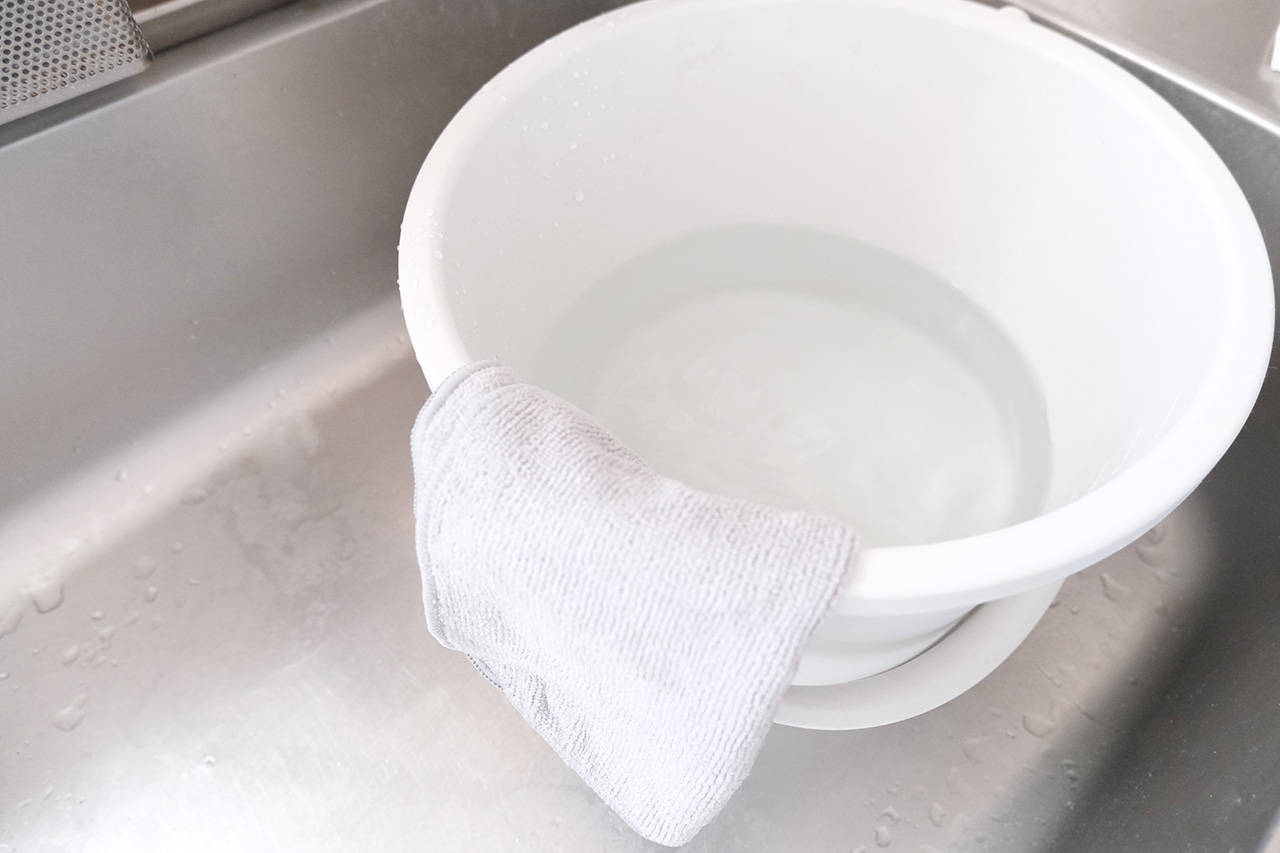 ポリプロピレンバケツ・フタ付(7.5L)(690円)使用シーン 無印良品