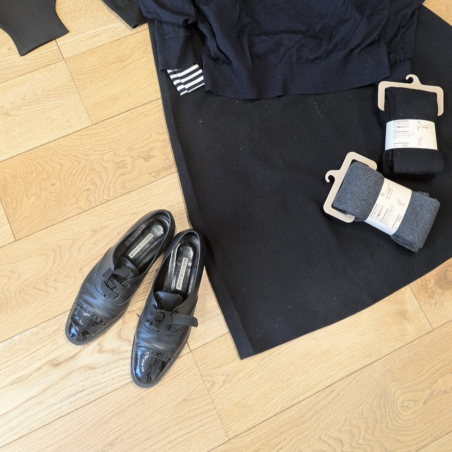 ローファー 黒ボーダー LEE100コポ