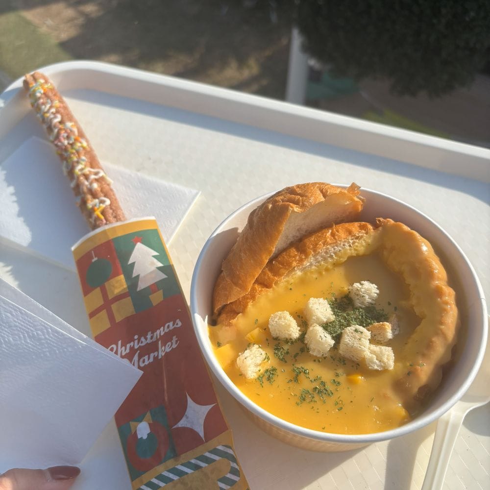 チュロス　シチュー　クリスマスマーケット