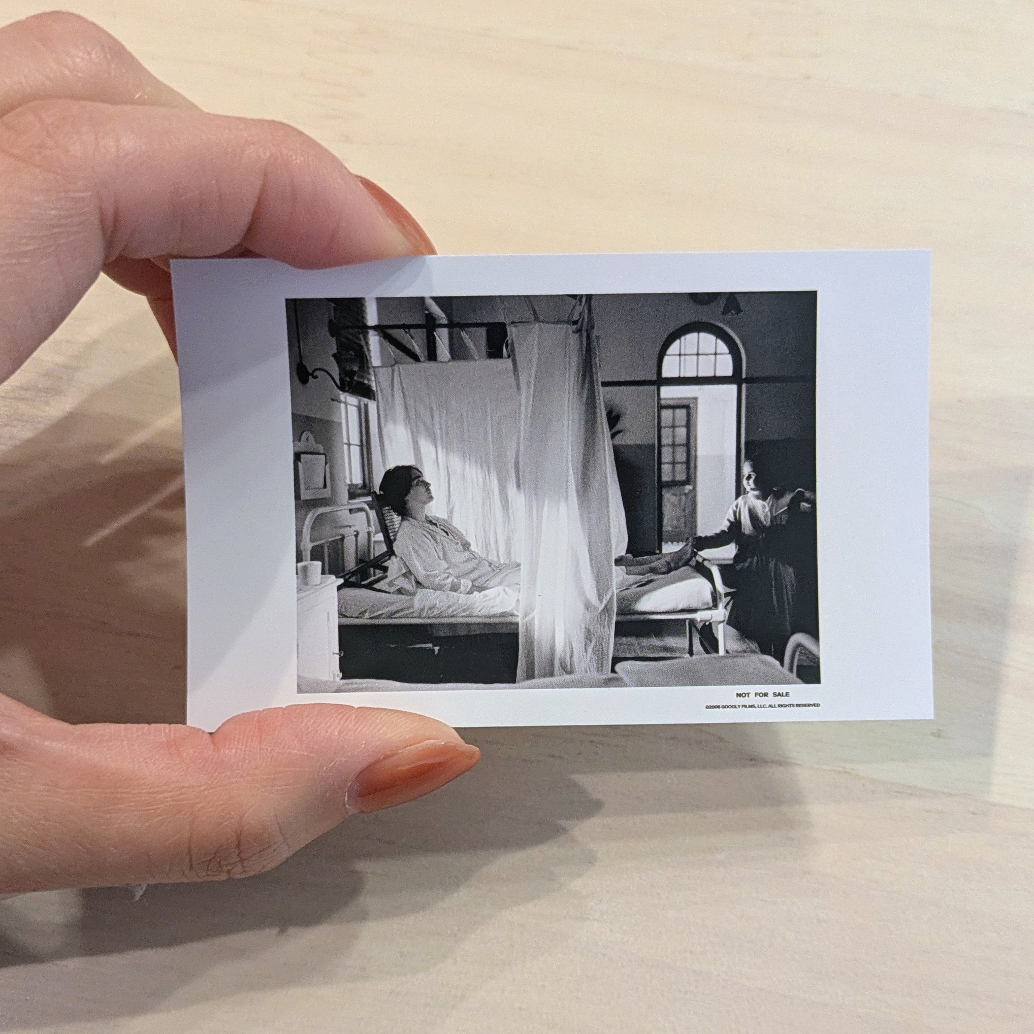 来場特典。映画のワンシーンを切り取ったカード。