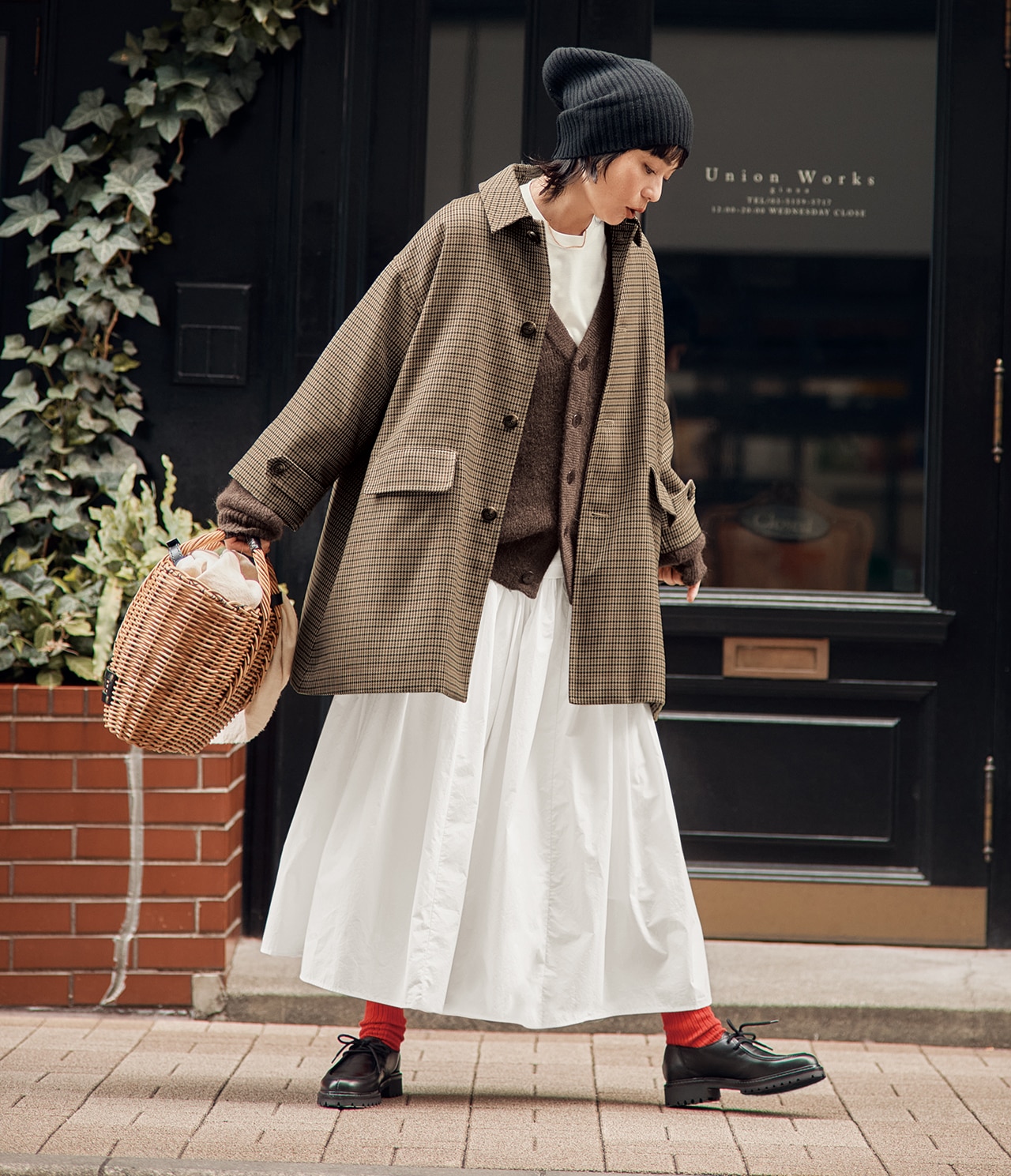 明日なに着る1218 モデル/竹下玲奈