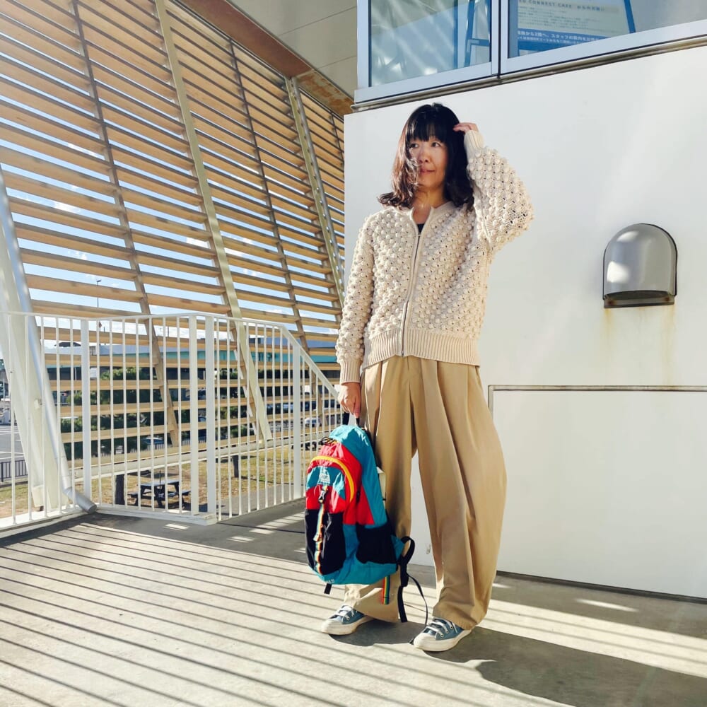 カレンソロジー　ポコポコアミニット　コクーンパンツ