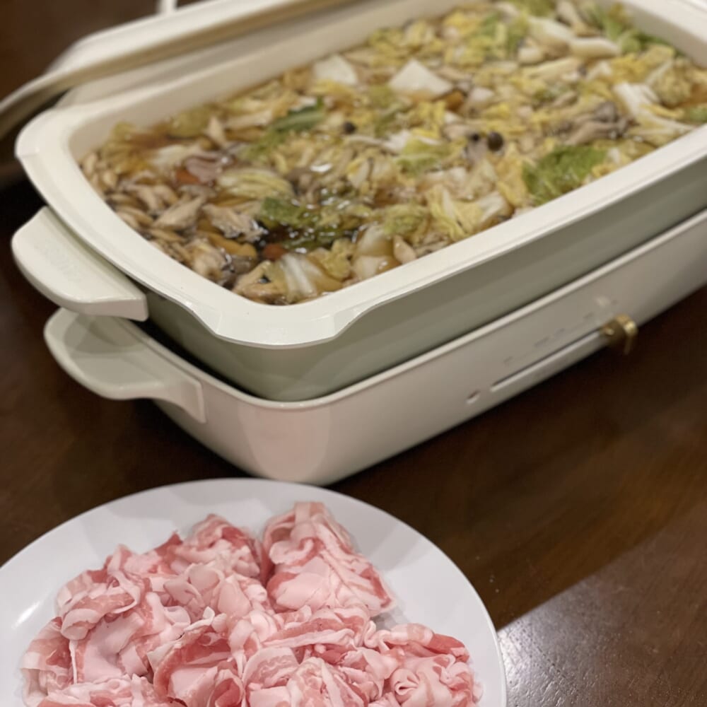 レジェンド鍋　豚しゃぶ　濃いめだし