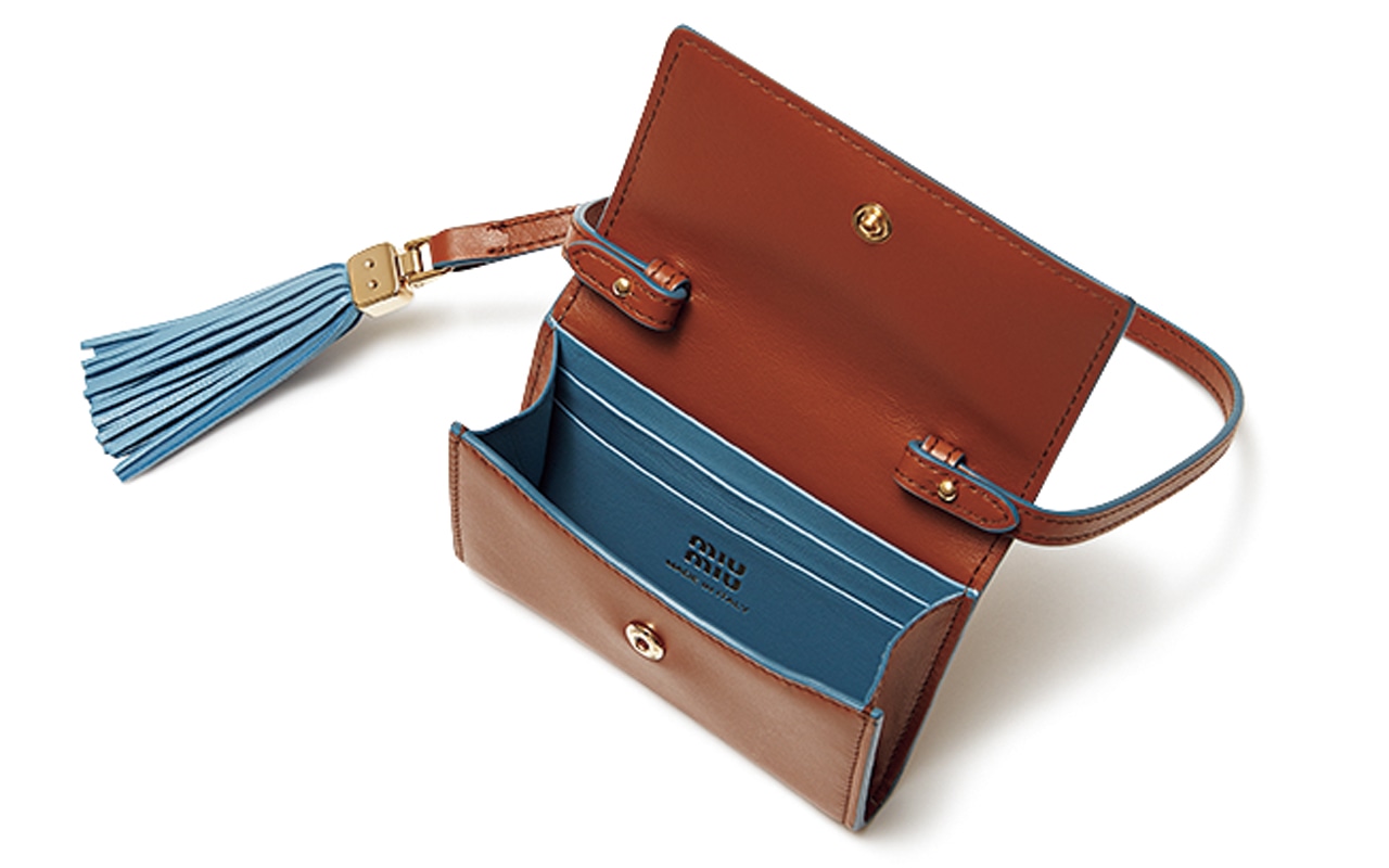 【MIU MIU（ミュウミュウ）】のストラップ付き財布の中身