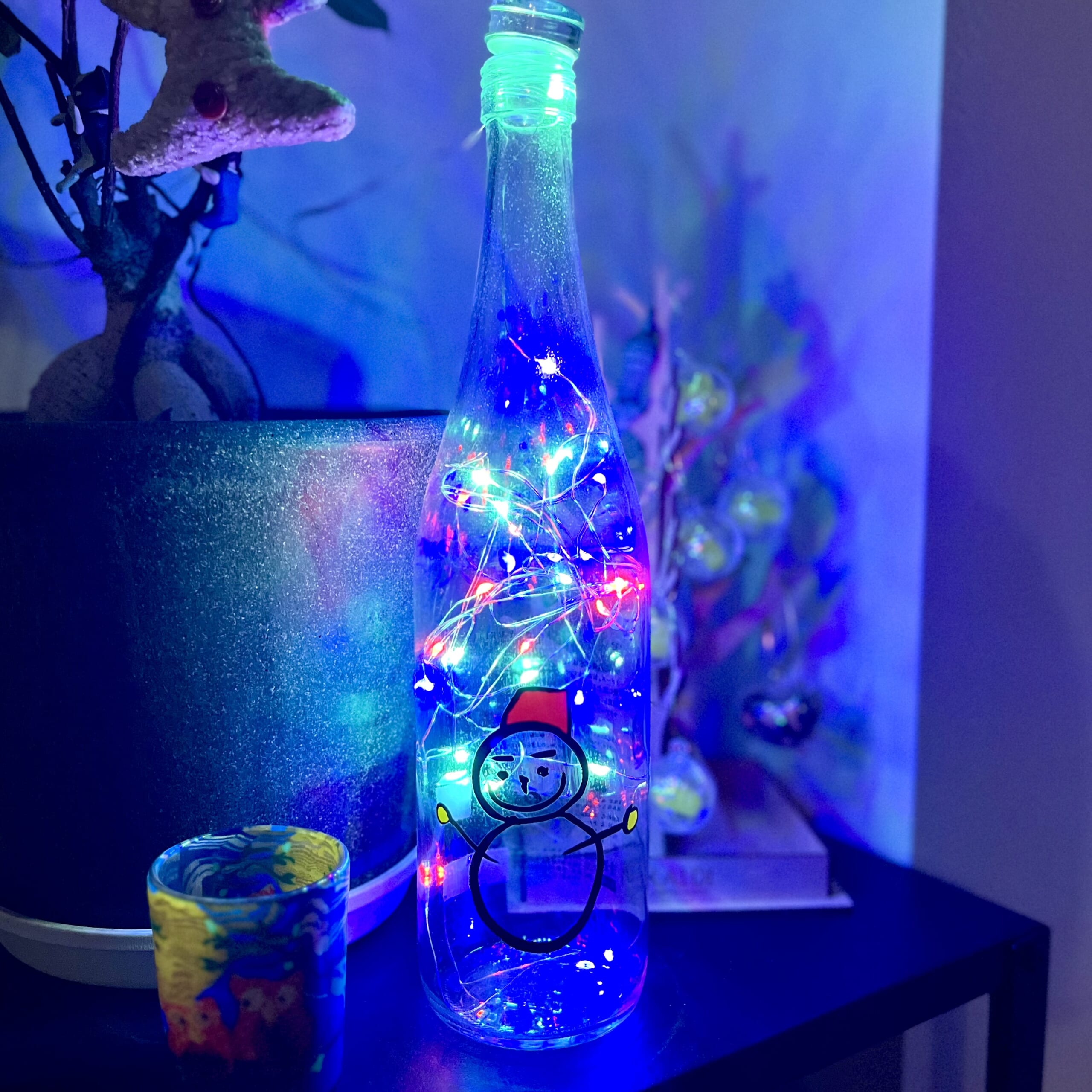 ライト　瓶　酒