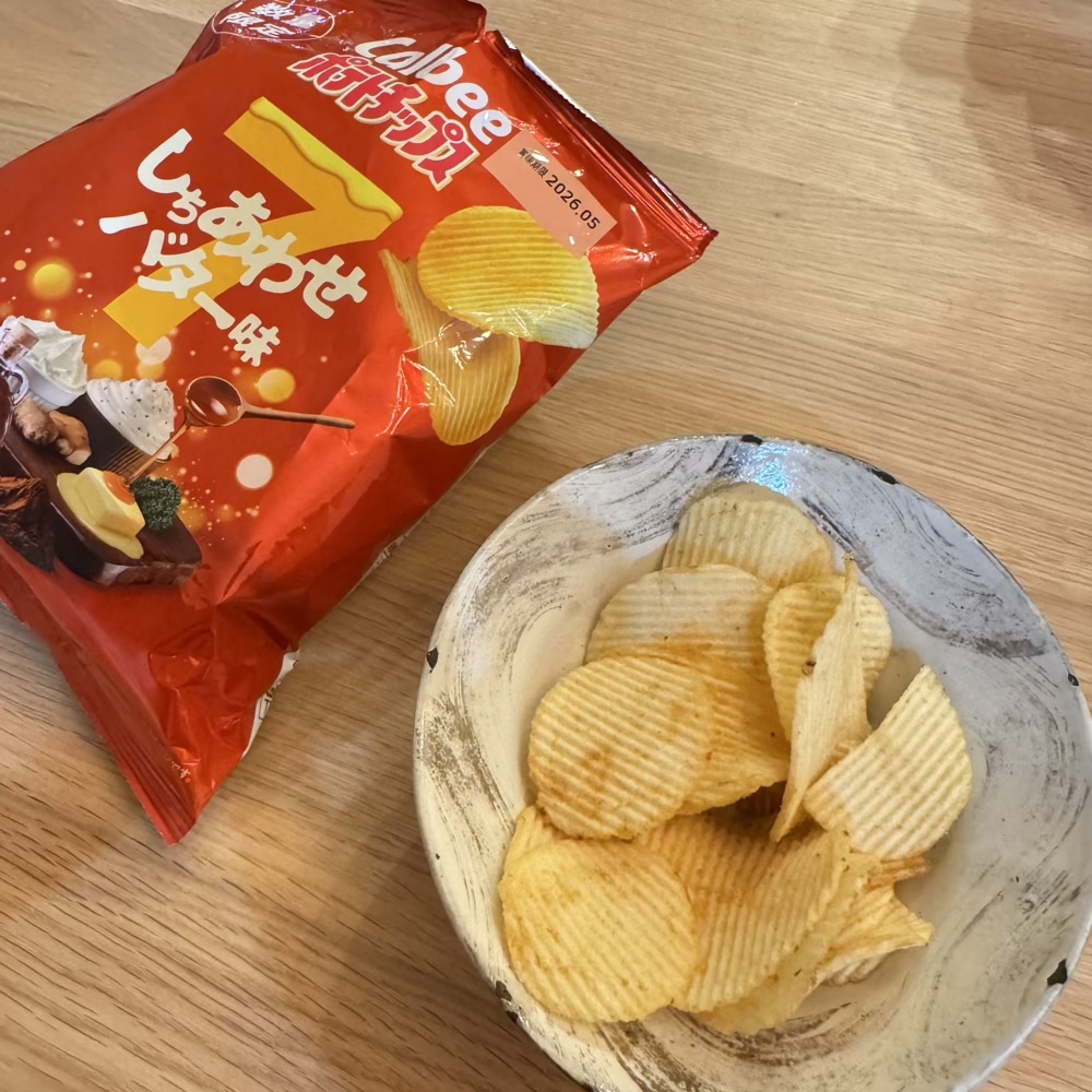 セブンイレブン　しちあわせバター味　カルビー　期間限定