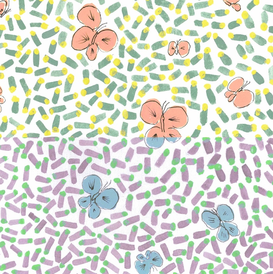 daily trip 日々の旅　柄