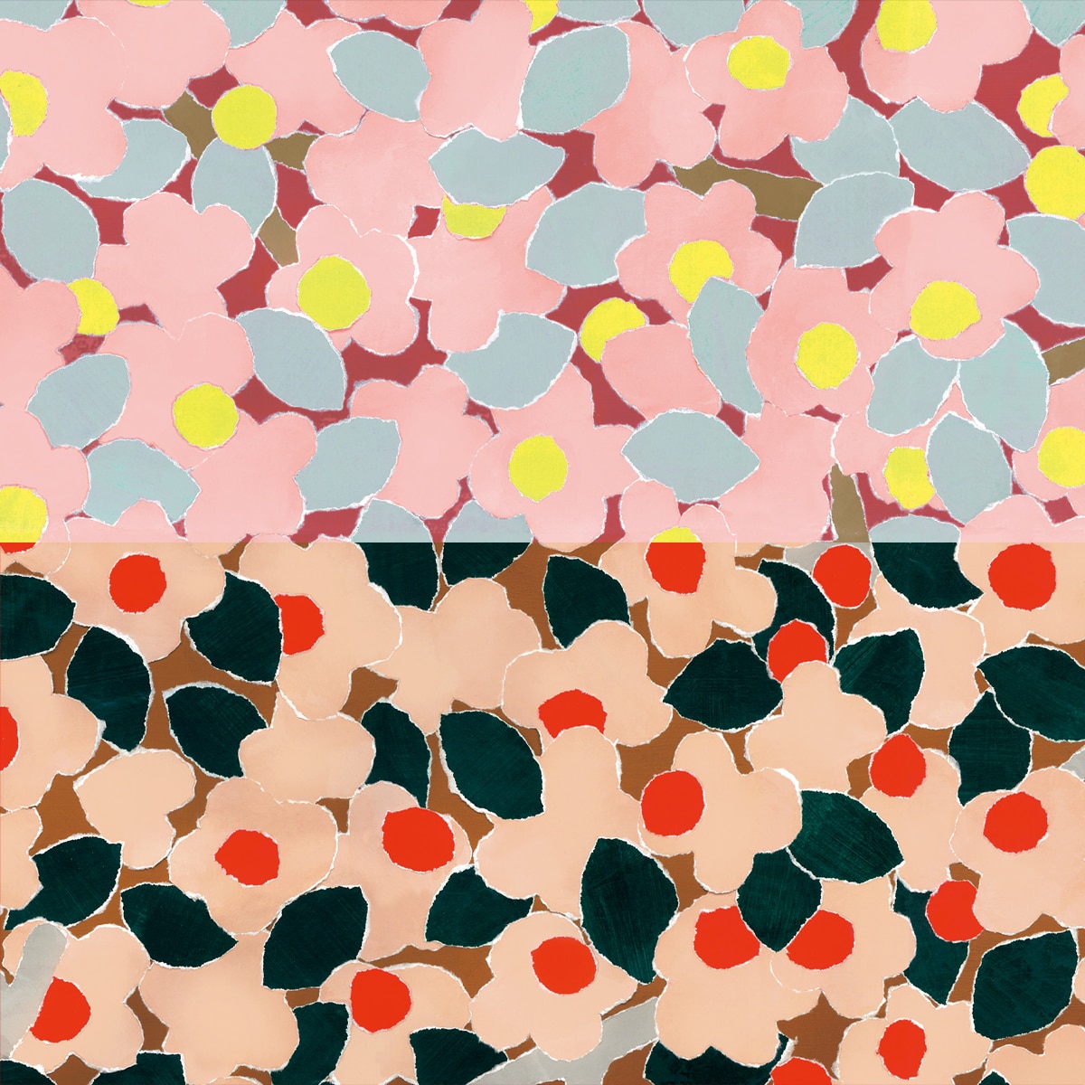 flowery memories 花の思い出　柄