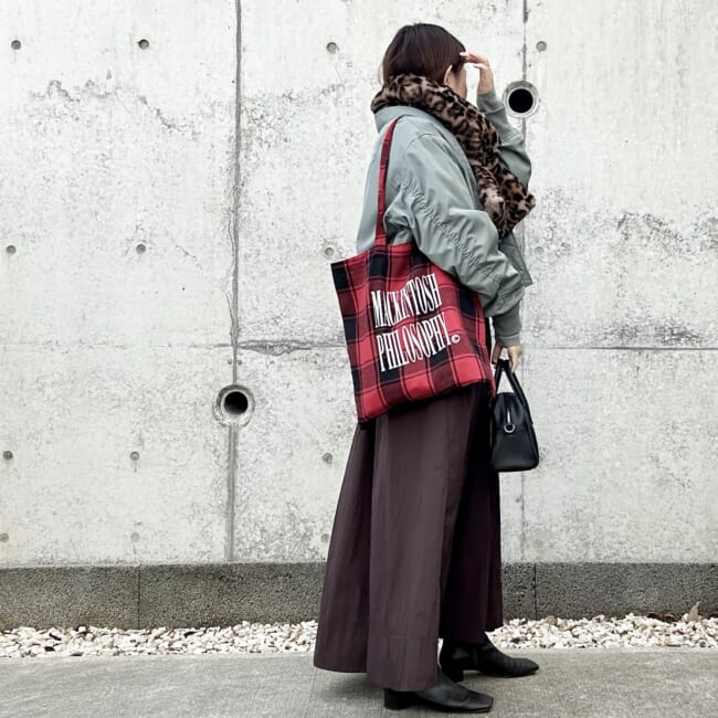 LEE1･2月合併号付録 マッキントッシュフィロソフィー 大人のチェック柄BIGトート