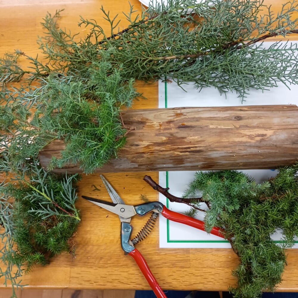 クリスマス　アレンジメント　手作り