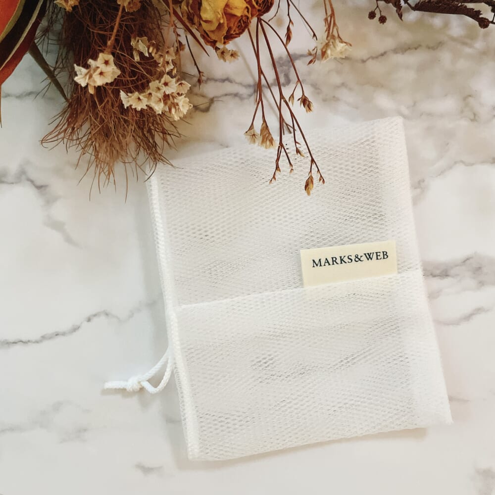 MARKS&WEB　ハンドメイド　ボタニカルソープ バブルソープポーチ