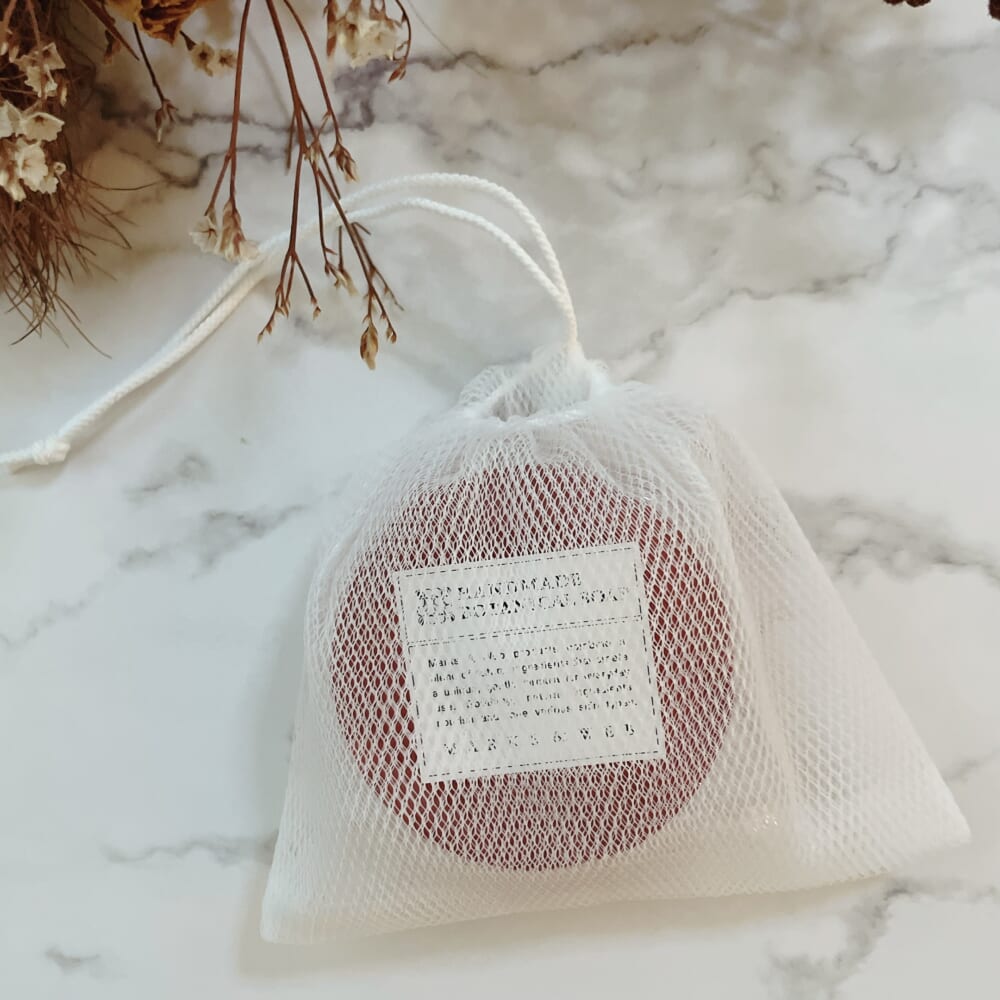 MARKS&WEB　ハンドメイド　ボタニカルソープ バブルソープポーチ