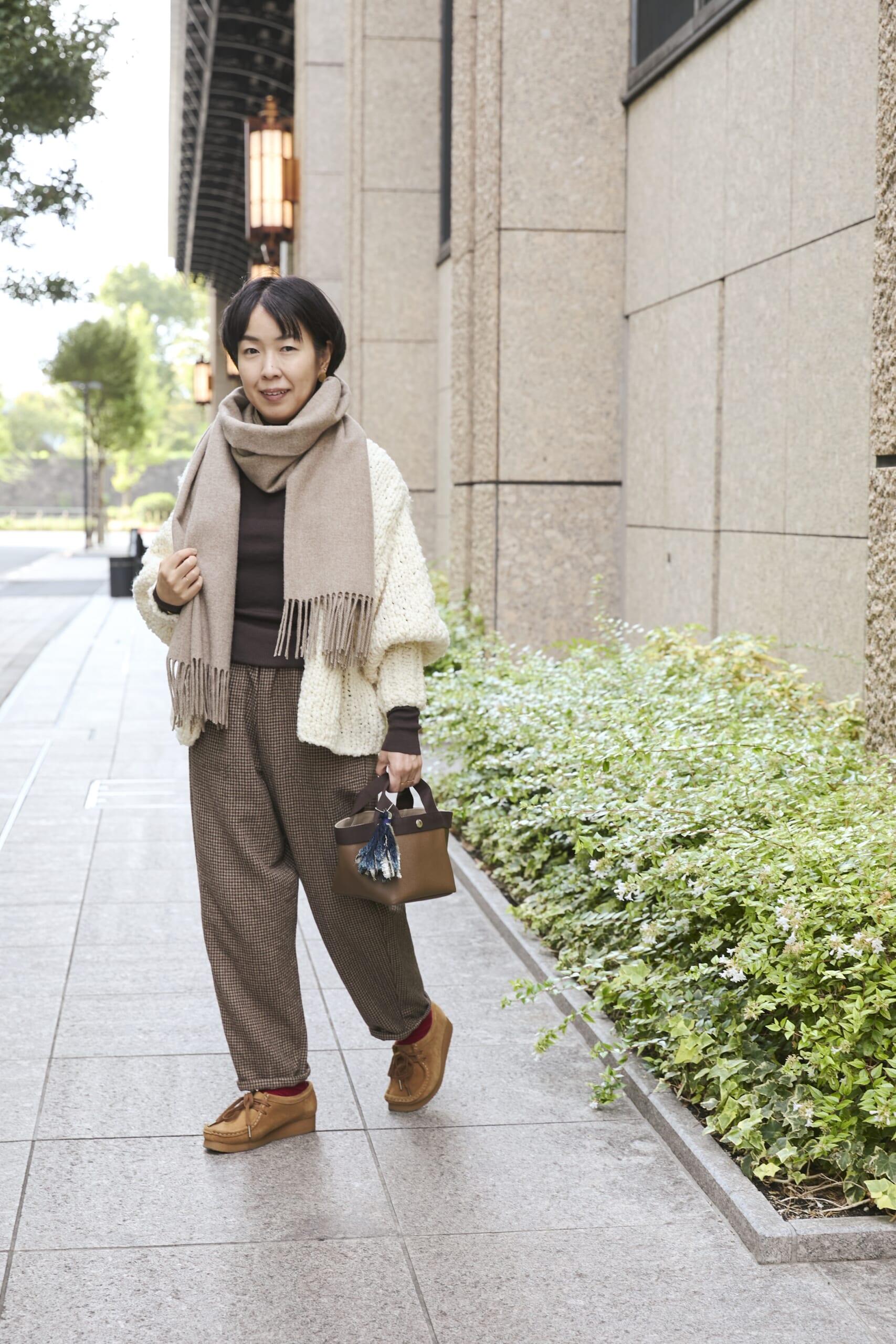 12closet×石上美津江さんコラボ カーディガン　LEE100人隊はまこさんのコーデ