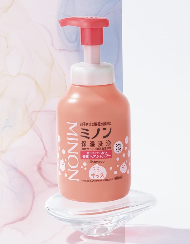 ミノン
リンスがいらないミノン薬用ヘアシャンプー　（医薬部外品） 380㎖￥1408（編集部調べ）