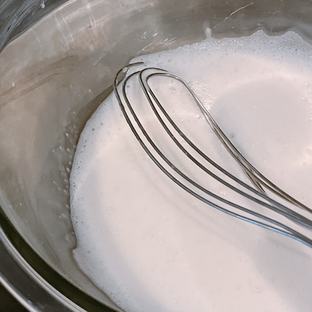 牛乳クリーム　パン　生クリーム代用